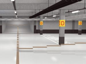 MEADRAIN PG lijnafwatering voor ondergrondse garages en parkeergarages 